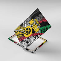 Vanuatu Proud to be Ni-van Personalised Canvas Wall Art with Mutis En Atan Patterns