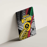 Vanuatu Proud to be Ni-van Personalised Canvas Wall Art with Mutis En Atan Patterns