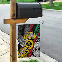 Vanuatu Proud to be Ni-van Personalised Garden Flag with Mutis En Atan Patterns