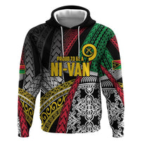 Vanuatu Proud to be Ni-van Personalised Hoodie with Mutis En Atan Patterns