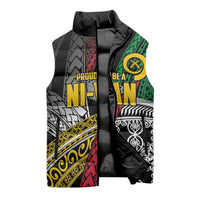 Vanuatu Proud to be Ni-van Personalised Sleeveless Puffer Jacket with Mutis En Atan Patterns - Polynesian Pride