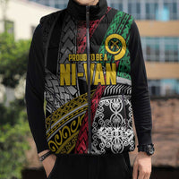 Vanuatu Proud to be Ni-van Personalised Sleeveless Puffer Jacket with Mutis En Atan Patterns - Polynesian Pride