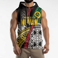 Vanuatu Proud to be Ni-van Personalised Sleeveless Zip Hoodie with Mutis En Atan Patterns - Polynesian Pride