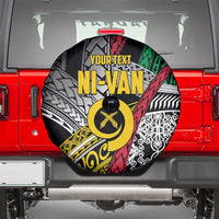 Vanuatu Proud to be Ni-van Personalised Spare Tire Cover with Mutis En Atan Patterns
