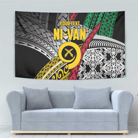 Vanuatu Proud to be Ni-van Personalised Tapestry with Mutis En Atan Patterns