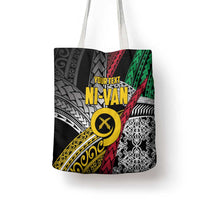 Vanuatu Proud to be Ni-van Personalised Tote Bag with Mutis En Atan Patterns - Polynesian Pride