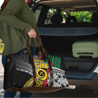 Vanuatu Proud to be Ni-van Personalised Travel Bag with Mutis En Atan Patterns - Polynesian Pride