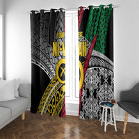 Vanuatu Proud to be Ni-van Personalised Window Curtain with Mutis En Atan Patterns