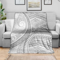 American Samoa White Sunday Blanket Polynesian Lotu Tamaiti - Polynesian Pride