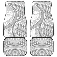 American Samoa White Sunday Car Mats Polynesian Lotu Tamaiti - Polynesian Pride