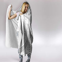 American Samoa White Sunday Hooded Blanket Polynesian Lotu Tamaiti - Polynesian Pride