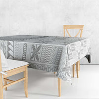 Niue White Sunday Tablecloth Niuean Lotu Tamaiti Hiapo Pattern - Polynesian Pride