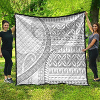 Polynesian White Sunday Quilt Lotu Tamaiti Melanesian Pattern - Polynesian Pride
