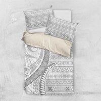 Tokelau White Sunday Bedding Set Lotu Tamaiti Ngatu Tokelau Feletoa Manulua - Polynesian Pride