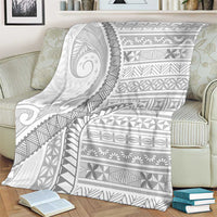 Tokelau White Sunday Blanket Lotu Tamaiti Ngatu Tokelau Feletoa Manulua - Polynesian Pride