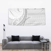 Tokelau White Sunday Tapestry Lotu Tamaiti Ngatu Tokelau Feletoa Manulua - Polynesian Pride