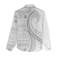 Tokelau White Sunday Women Casual Shirt Lotu Tamaiti Ngatu Tokelau Feletoa Manulua - Polynesian Pride