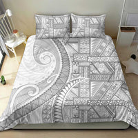 Tonga White Sunday Bedding Set Lotu Tamaiti Ngatu Tribal - Polynesian Pride