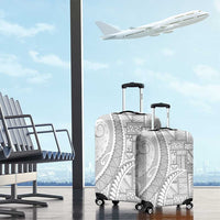 Tonga White Sunday Luggage Cover Lotu Tamaiti Ngatu Tribal - Polynesian Pride