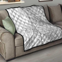 Tonga White Sunday Quilt Lotu Tamaiti Ngatu Tribal - Polynesian Pride