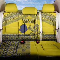 Niue Crab Personalised Back Car Seat Cover Niuean Hiapo Pattern - Polynesian Pride