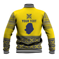 Niue Crab Personalised Baseball Jacket Niuean Hiapo Pattern - Polynesian Pride