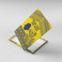 Niue Crab Personalised Canvas Wall Art Niuean Hiapo Pattern - Polynesian Pride