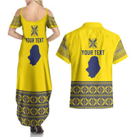 Niue Crab Personalised Couples Matching Summer Maxi Dress and Hawaiian Shirt Niuean Hiapo Pattern - Polynesian Pride
