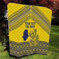 Niue Crab Personalised Quilt Niuean Hiapo Pattern - Polynesian Pride