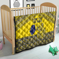 Niue Crab Personalised Quilt Niuean Hiapo Pattern - Polynesian Pride