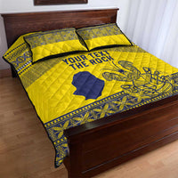 Niue Crab Personalised Quilt Bed Set Niuean Hiapo Pattern - Polynesian Pride