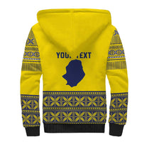 Niue Crab Personalised Sherpa Hoodie Niuean Hiapo Pattern - Polynesian Pride