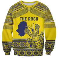 Niue Crab Personalised Sweatshirt Niuean Hiapo Pattern - Polynesian Pride