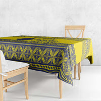 Niue Crab Personalised Tablecloth Niuean Hiapo Pattern - Polynesian Pride