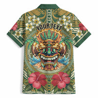 Hawaii Tiki Mask Personalized Hawaiian Shirt Mele Kalikimaka i Iulai! LT9 - Polynesian Pride