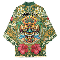 Hawaii Tiki Mask Personalized Kimono Mele Kalikimaka i Iulai!