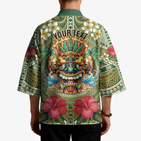 Hawaii Tiki Mask Personalized Kimono Mele Kalikimaka i Iulai!