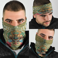 Hawaii Tiki Mask Neck Gaiter Mele Kalikimaka i Iulai!