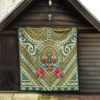 Hawaii Tiki Mask Quilt Mele Kalikimaka i Iulai!