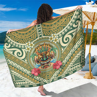 Hawaii Tiki Mask Sarong Mele Kalikimaka i Iulai!