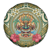 Hawaii Tiki Mask Spare Tire Cover Mele Kalikimaka i Iulai!