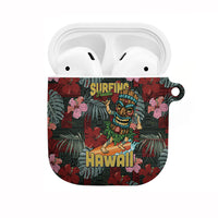 Hawaii Tiki Surfing AirPods Case Mele Kalikimaka i Iulai!