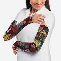 Hawaii Tiki Surfing Arm Sleeves Mele Kalikimaka i Iulai!