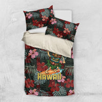 Hawaii Tiki Surfing Bedding Set Mele Kalikimaka i Iulai!