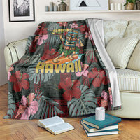 Hawaii Tiki Surfing Blanket Mele Kalikimaka i Iulai!