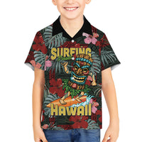 Hawaii Tiki Surfing Family Matching Mermaid Dress and Hawaiian Shirt Mele Kalikimaka i Iulai!