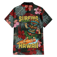 Hawaii Tiki Surfing Family Matching Tank Maxi Dress and Hawaiian Shirt Mele Kalikimaka i Iulai!