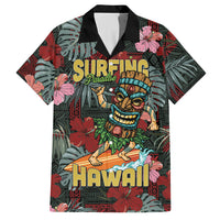 Hawaii Tiki Surfing Hawaiian Shirt Mele Kalikimaka i Iulai!