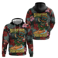 Hawaii Tiki Surfing Hoodie Mele Kalikimaka i Iulai! LT9 - Polynesian Pride