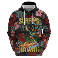Hawaii Tiki Surfing Hoodie Mele Kalikimaka i Iulai! LT9 - Polynesian Pride